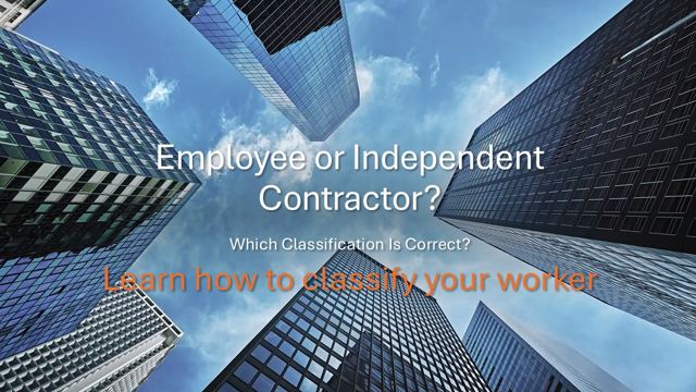 Employee or Independent Contractor course cover